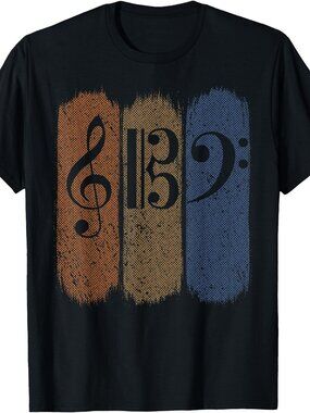 Orchestra Clefs for Violin Viola Cello Music Teacher T-Shirt